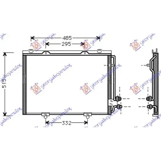 CONDENSOR TOATE MODELELELE BENZ/DIESEL (57x48x2.0)