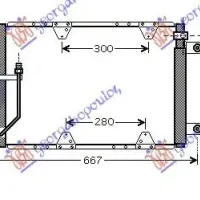 CONDENSOR 03-05 (57,5x38x1.6) 2.0TDi