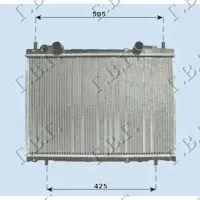 RADIATOR 1,4-2,0 +A/C (37.5x56,3) (CU VENTILĂ)