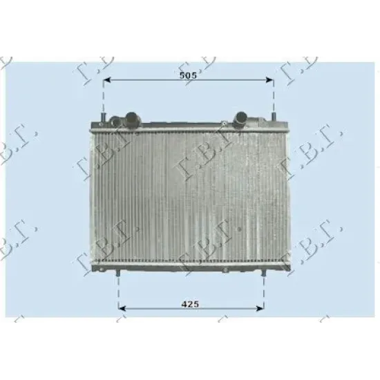 RADIATOR 1,4-2,0 +A/C (37.5x56,3) (CU VENTILĂ)