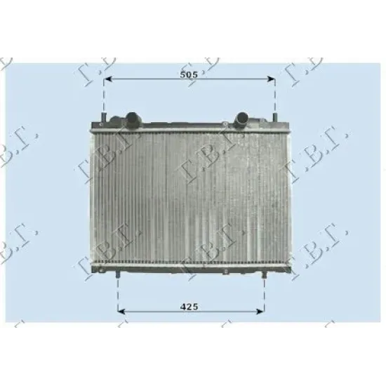 RADIATOR 1.8-2.0 +A/C (37.5x56.3) (FĂRĂ VA)