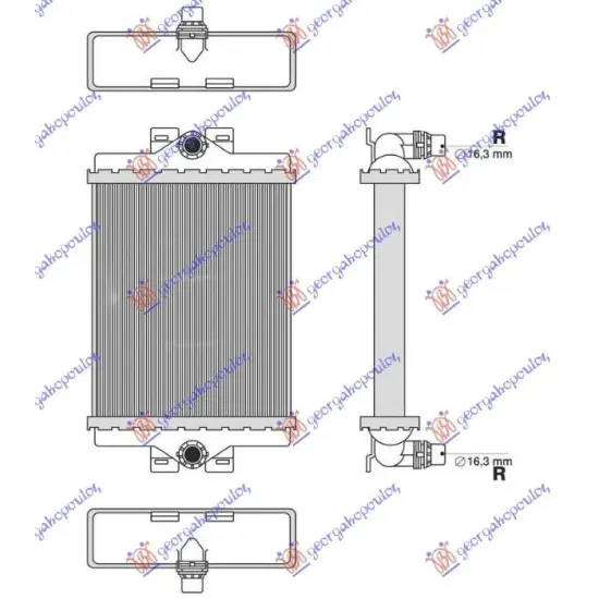 RADIATOR SUPLIMENTAR BENZINĂ-DIESEL (185x156x26) RADIATOR SUPLIMENTAR BENZINĂ-DIESEL (185x156x26)