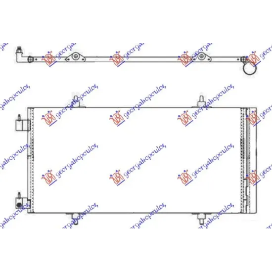 CONDENSOR 3.0i V6 24V BENZINĂ (748x370x16)