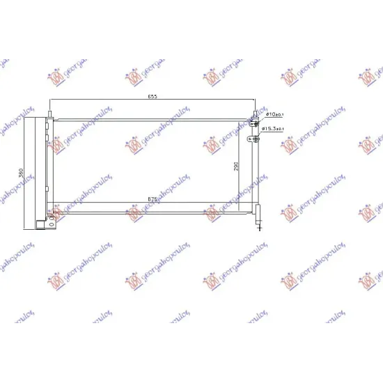 CONDENSOR 1.8 HYBRID A/T (67,5x29x1,6)