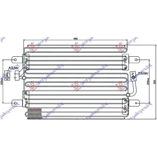 CONDENSOR 1,6 BENZINĂ (48x35x25)