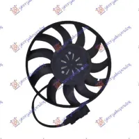 VENTILATOR RĂCIRE (MOTOR+CODRĂ) BENZINĂ - DIESEL (380mm) (400W) (DREAPTA)