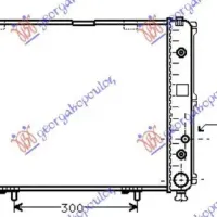 RADIATOR 2.0-2.3 ΒΖ Μ/Α +/-AC (49x49)(MAHLE BEHR PREMIUM LINE)