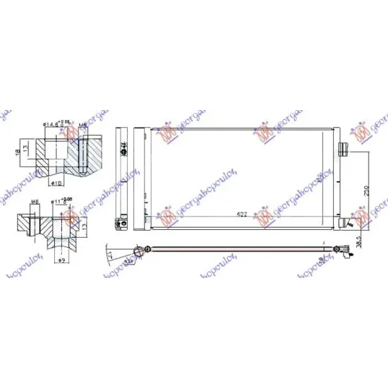 CONDENSOR 2.0 TURBO BENZINĂ (585x310x16)