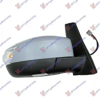 DOOR MIRROR ELECTRIC HEATED FOLDABLE PRIMED .(WITH LAMP / SENSOR : PUD.LAMP) (10 PIN) (GRAND) (CONVEX GLASS)