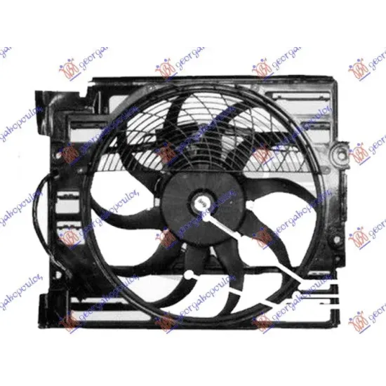 ANSAMBLU VENTILATOR RĂCIRE BENZINĂ (400 mm) (4 pini)