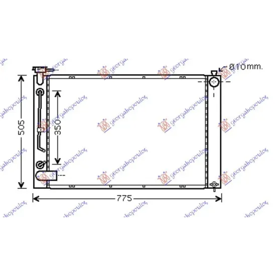 RADIATOR (RX300) 3.0i24V (67x49x22) M/A