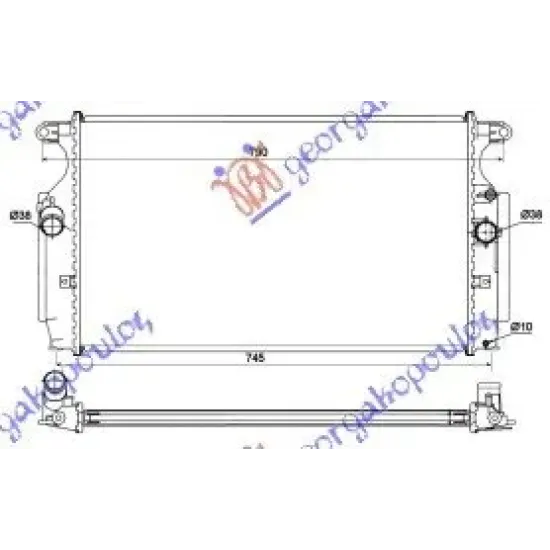 RADIATOR 2.0-2.2 D4D DSL MANUAL (665x380x26) (KOYO)