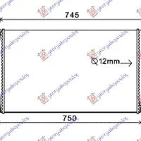 RADIATOR INTERCOOLER BENZINĂ-DIESEL (690x420x30)