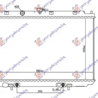 RADIATOR 1.8 BENZINĂ AUTOMATIC (400x695x16)