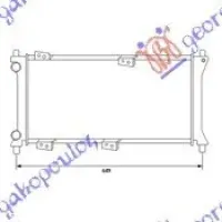 RADIATOR 1100 4X4 BENZINĂ (58x24,8)00-03