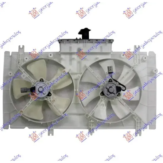 ANSAMBLU VENTILATOR RĂCIRE DUBLU BENZINĂ -05 (2+2 PINI)