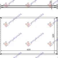 RADIATOR 2.4 TD-TDi -AC (62x40x26)