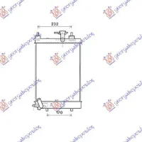 RADIATOR 1.0 12V (40x30x1,6) MANUAL (KOYO)