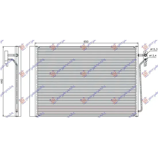 CONDENSOR 4.4i BENZINĂ 3.0 TD DIESEL (650x440x16)