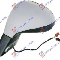 OGLINDA EXTERIOARĂ UȘĂ, ELECTRICĂ, GRUNDUITĂ CU LAMPĂ S.A. (CALITATE A) (STICLĂ CONVEXĂ)