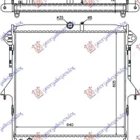 RADIATOR 2.5 BENZINĂ MANUAL-AUTO (605x640)