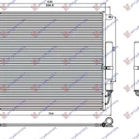 CONDENSOR 4.0 V6/4.4 V8 BENZINĂ (635x571x16)