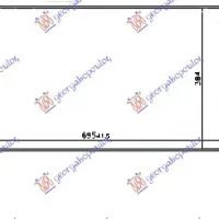 CONDENSOR 2.0MPI BENZINĂ (655x370x16) (KOREAN)