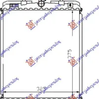 RADIATOR 1.0cc +/-A/C (37.4x326) (MAHLE BEHR)