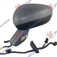 OGLINDĂ EXTERIOARĂ ELECTRICĂ ÎNCĂLZITĂ GRUNDUITĂ CU LAMPĂ (CALITATE A) (STICLĂ CONVEXĂ)