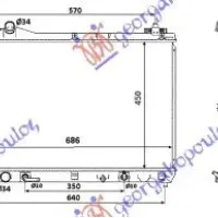 RADIATOR 2,0 16 V.VVTi (45x69x16)AYTOM