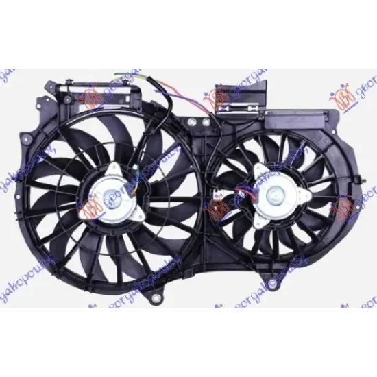 ANSAMBLU VENTILATOR RĂCIRE (DOUBLU) 2.4-3.0-3.2 BENZINĂ (380/280mm)