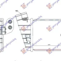 RADIATOR INTERCOOLER 1.8T (S3) (185x165x85)