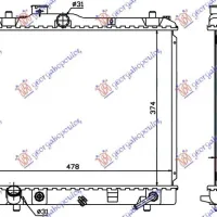 RADIATOR AUTOMATIC (375x500x16)