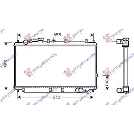 BENZINĂ RADIATOR (34,5x70)