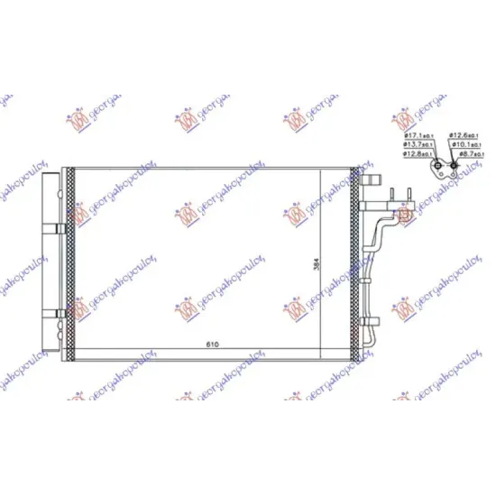 CONDENSOR TOATE MODELELELE BENZINĂ (550x400x12)