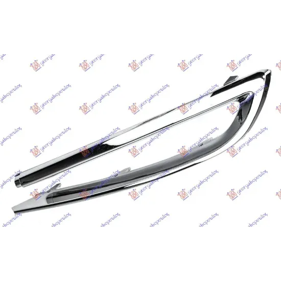 ORNAMENT - BANDOU LATERALE BARA PROTECȚIE SPATE SDN (LUX) CROMAT