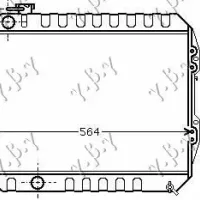 RADIATOR 2.4D 4WD (47,5x53x5,2)