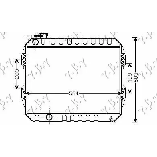 RADIATOR 2.4D 4WD (47,5x53x5,2)