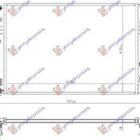 RADIATOR 1.6 BENZINĂ/HYBRID (610x410x16) (KOYO)