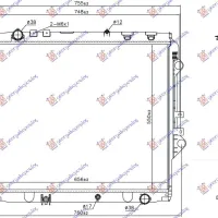 RADIATOR 2.4 D DIESEL MANUAL (550x650x27) (KOYO)