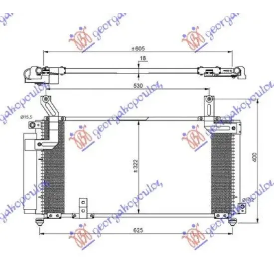 CONDENSOR ALL MODEL (64,5x30,4x1,8)