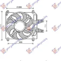 ANSAMBLU VENTILATOR RĂCIRE 1.8-2.0 BENZINĂ +/-A/C