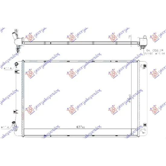 RADIATOR SUPLIMENTAR 1.6 BENZINĂ/HIBRID (640X410X65)