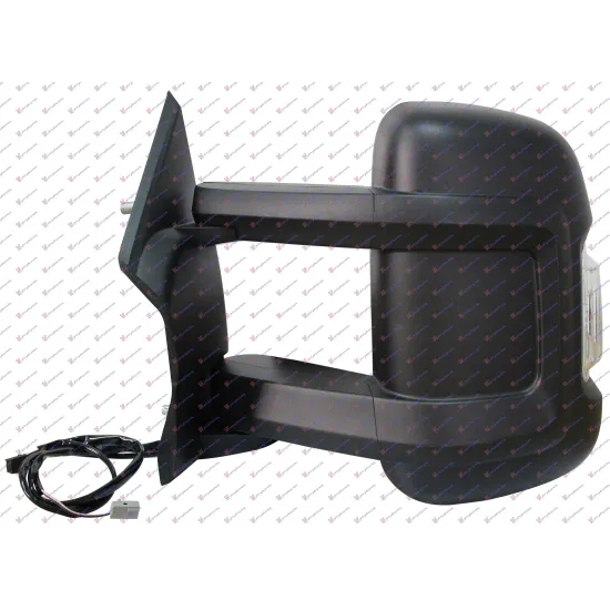 OGLINDA RETROVIZOARE ELECTRICĂ ÎNCĂLZITĂ LUNG (CU LAMPĂ LATERALĂ: SENZOR) (CALITATE A) (STICLĂ CONVEXĂ)