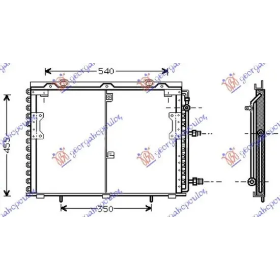 CONDENSOR BENZINĂ -DSL (60x46x2,5)