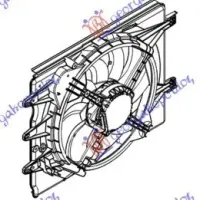 VENTILATOR RĂCIRE COMPLET (-AC) 1.4i-16V