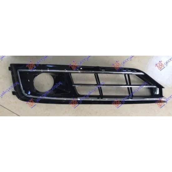 FRONT BUMPER GRILLE WITH CHROME OPENED (WITH FRONT LIGHTS)