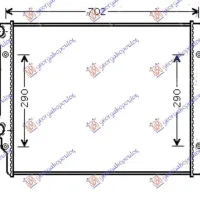 RADIATOR 1.6-2.0 TDi DIESEL (650x450) (MAHLE BEHR)