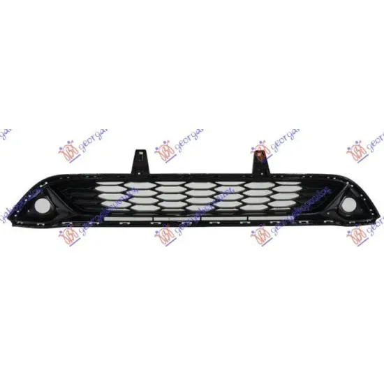 FRONT BUMPER GRILLE LOWER BLACK (WITH FRONT LIGHTS)