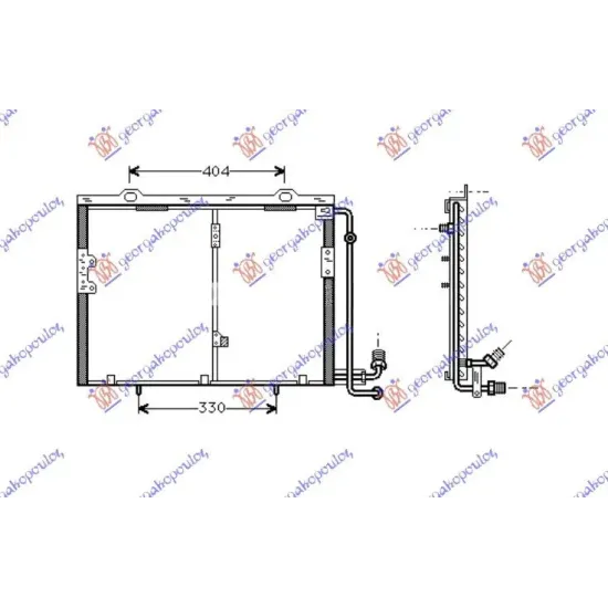 CONDENSOR 2.0-2.3-3.2 BENZINĂ (55,2x40,6x25)